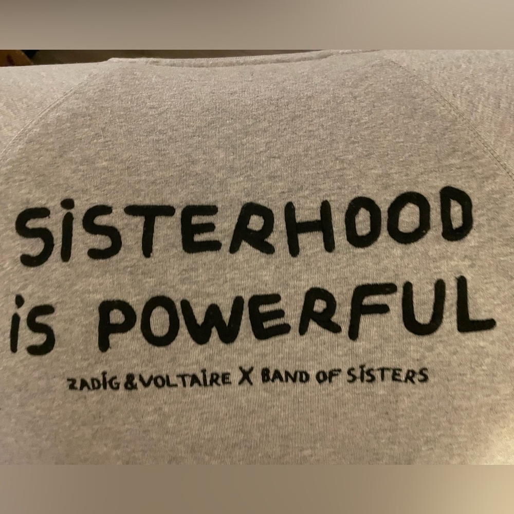 Zadig & Voltaire Band of Sisters Graphic Sweatshirt RARE HTF ~ size Small - Picture 4 of 16